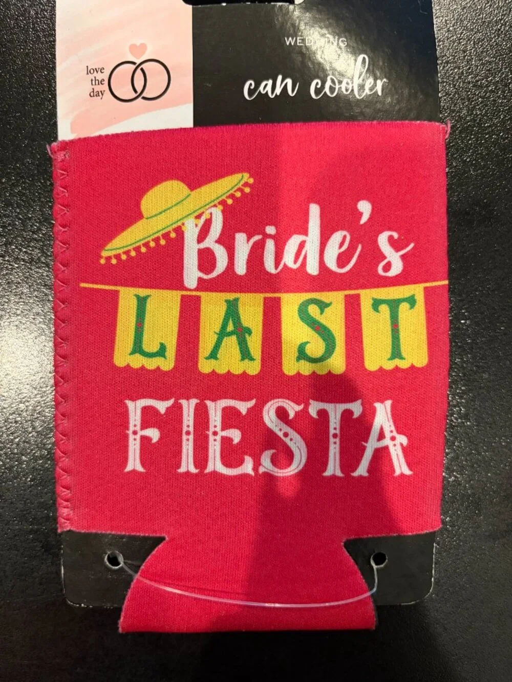 NWT Bride's Last Fiesta Can Cooler Coozie Koozie Wedding Bachelorette Party